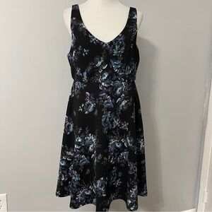 Torrid Blue Sleeveless V-Neck Midi Dress